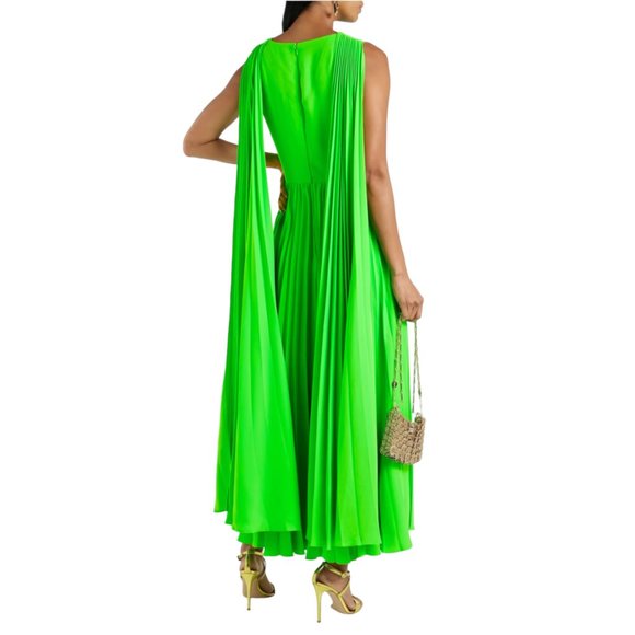 Valentino Garavani Runway pleated caped gown Size 38IT, S/XS US NEW - Picture 5 of 16